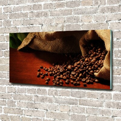Fotografie imprimată pe sticlă Boabe de cafea