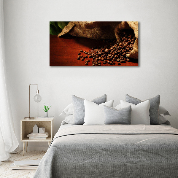 Fotografie imprimată pe sticlă Boabe de cafea