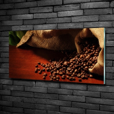 Fotografie imprimată pe sticlă Boabe de cafea