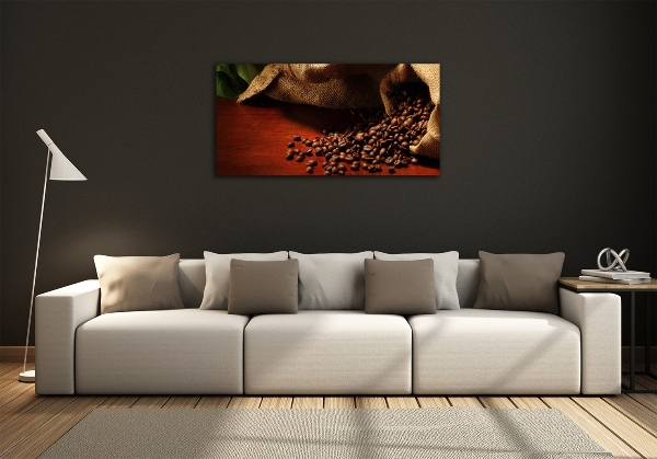 Fotografie imprimată pe sticlă Boabe de cafea