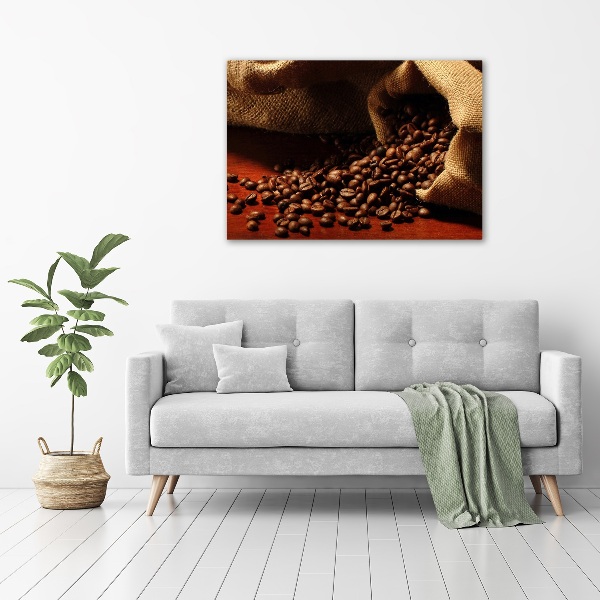 Fotografie imprimată pe sticlă Boabe de cafea