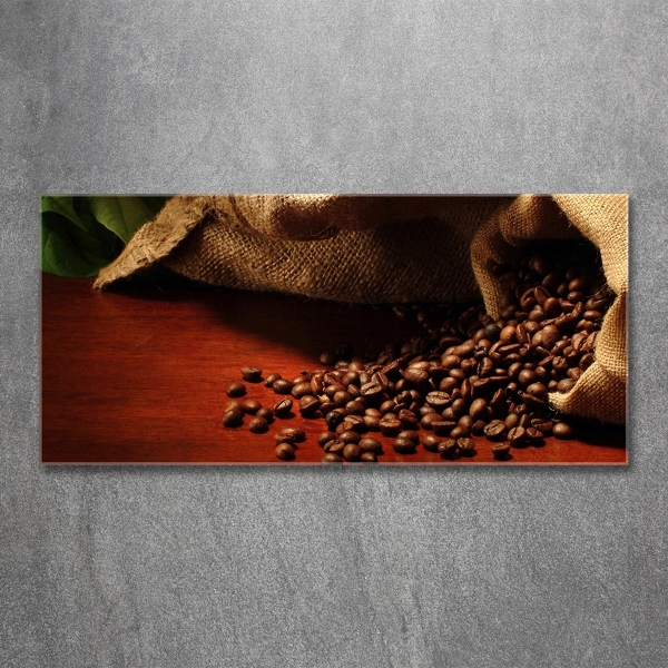 Fotografie imprimată pe sticlă Boabe de cafea