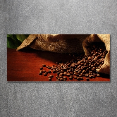 Fotografie imprimată pe sticlă Boabe de cafea