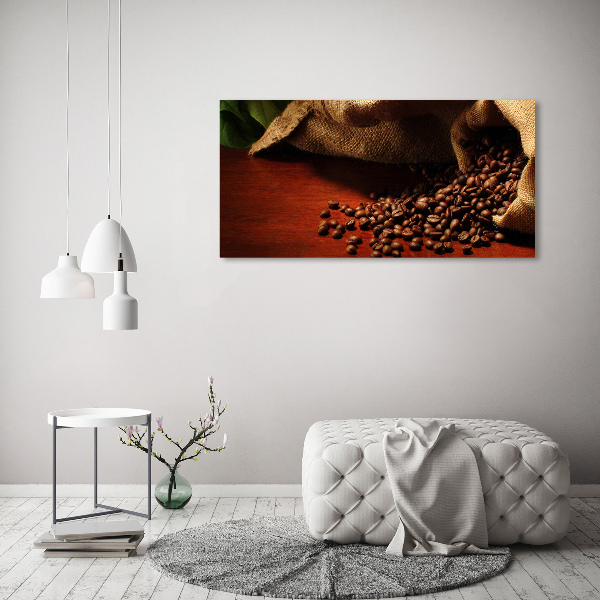 Fotografie imprimată pe sticlă Boabe de cafea