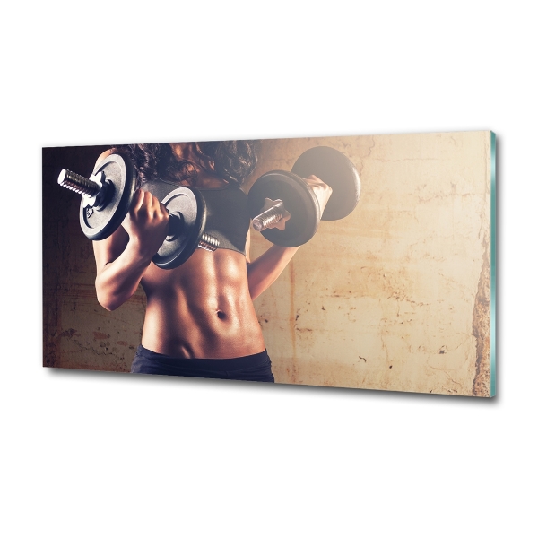 Tablou Printat Pe Sticlă Clădire musculare