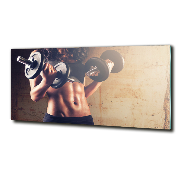 Tablou Printat Pe Sticlă Clădire musculare