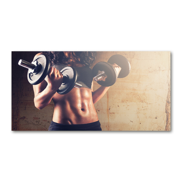 Tablou Printat Pe Sticlă Clădire musculare