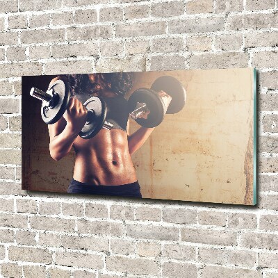 Tablou Printat Pe Sticlă Clădire musculare