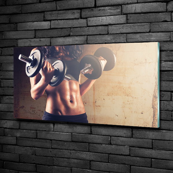Tablou Printat Pe Sticlă Clădire musculare