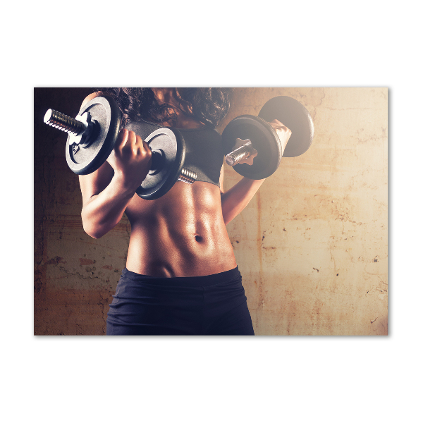 Tablou Printat Pe Sticlă Clădire musculare