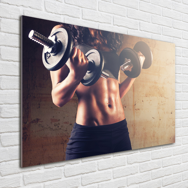 Tablou Printat Pe Sticlă Clădire musculare
