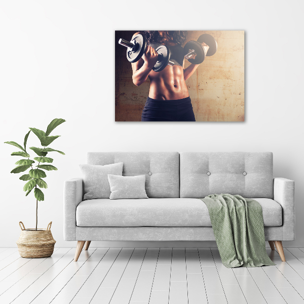 Tablou Printat Pe Sticlă Clădire musculare
