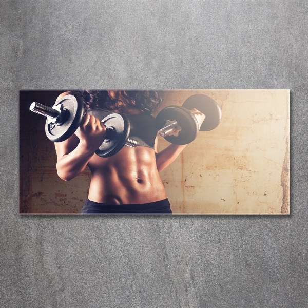 Tablou Printat Pe Sticlă Clădire musculare