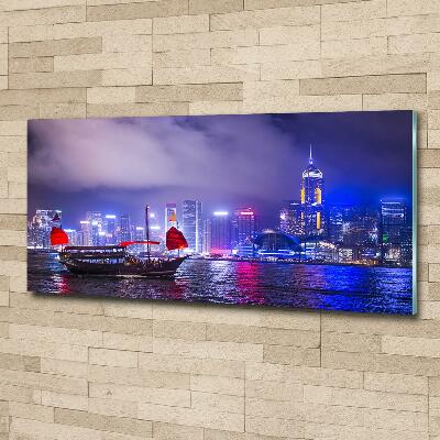 Imagine de sticlă Hong Kong pe timp de noapte