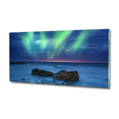 Fotografie imprimată pe sticlă Aurora boreala