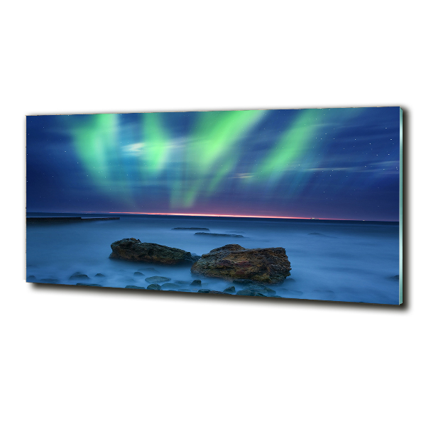 Fotografie imprimată pe sticlă Aurora boreala