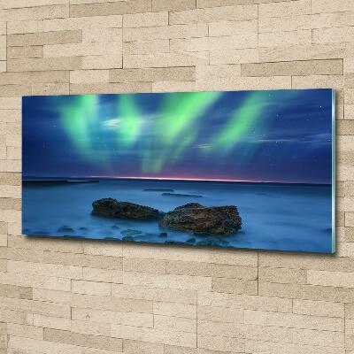 Fotografie imprimată pe sticlă Aurora boreala