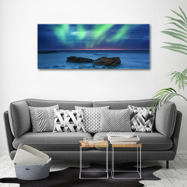 Fotografie imprimată pe sticlă Aurora boreala