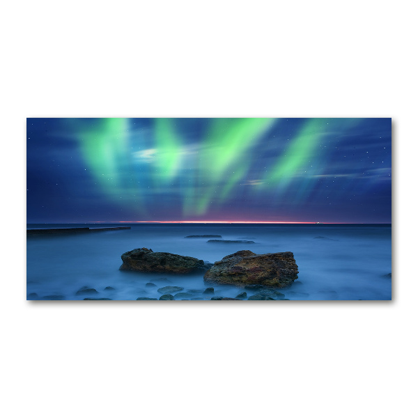 Fotografie imprimată pe sticlă Aurora boreala