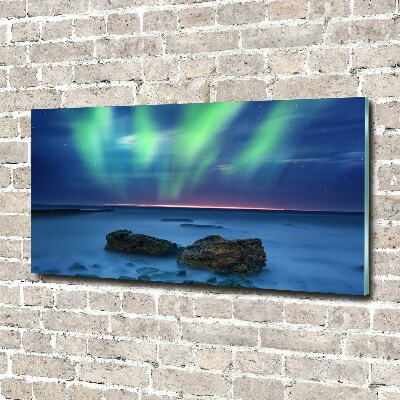Fotografie imprimată pe sticlă Aurora boreala