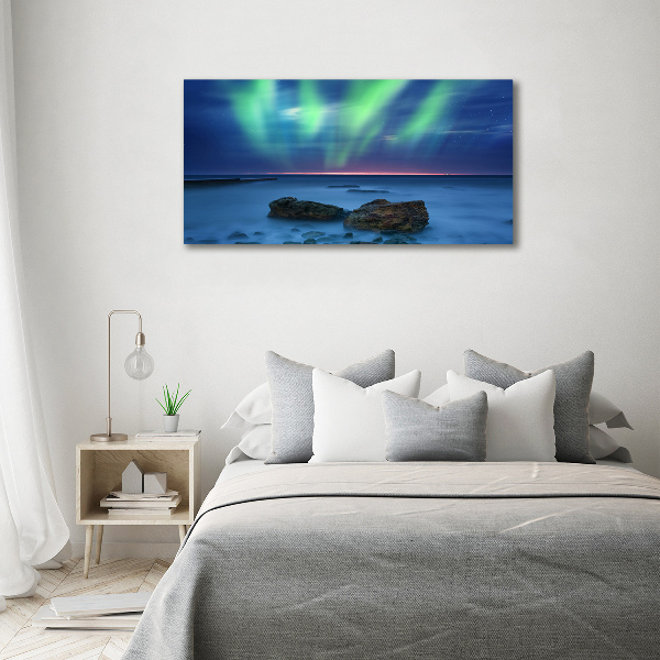 Fotografie imprimată pe sticlă Aurora boreala