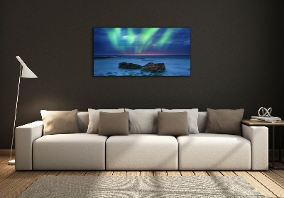 Fotografie imprimată pe sticlă Aurora boreala