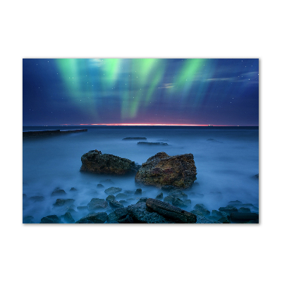Fotografie imprimată pe sticlă Aurora boreala