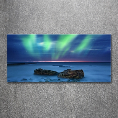 Fotografie imprimată pe sticlă Aurora boreala