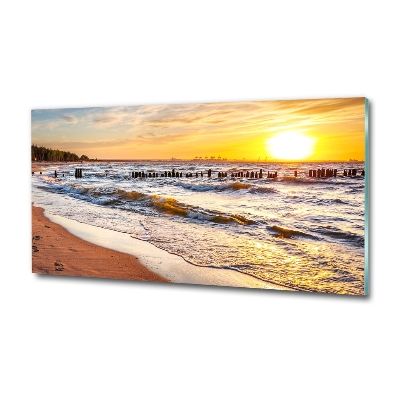 Tablou sticlă Sunset Beach