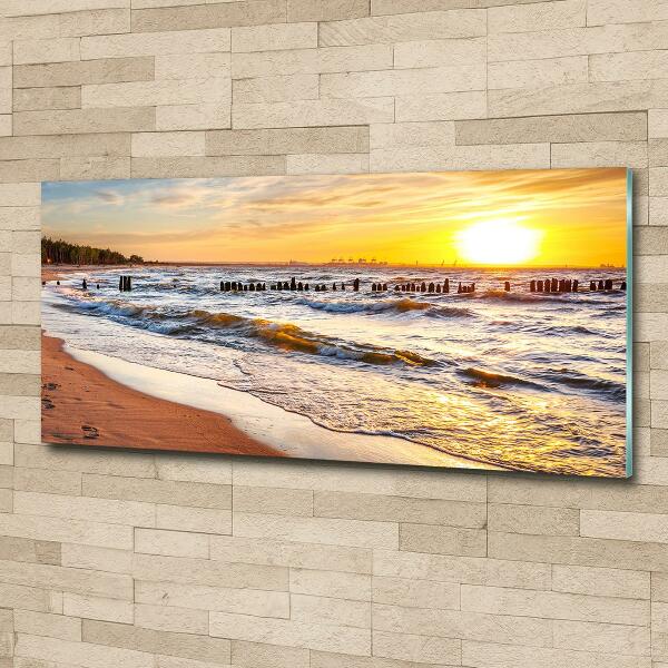 Tablou sticlă Sunset Beach