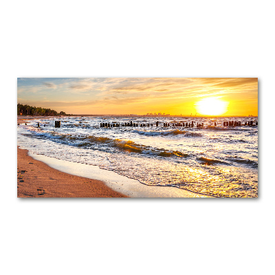 Tablou sticlă Sunset Beach