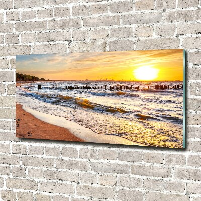 Tablou sticlă Sunset Beach