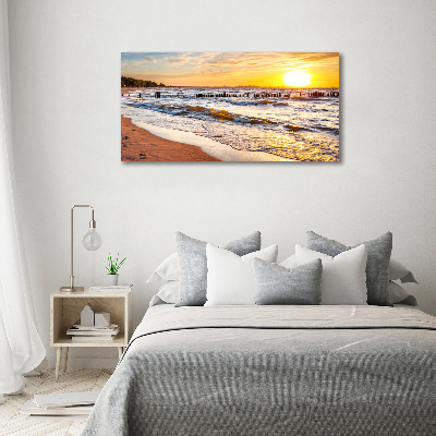 Tablou sticlă Sunset Beach