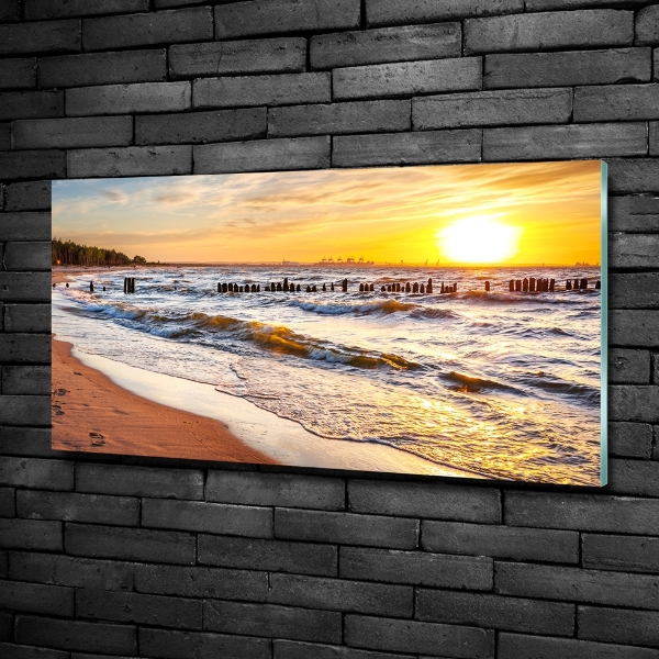 Tablou sticlă Sunset Beach