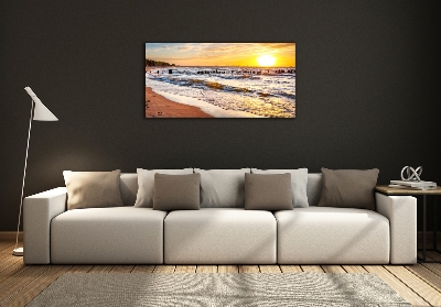 Tablou sticlă Sunset Beach