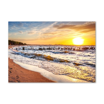 Tablou sticlă Sunset Beach