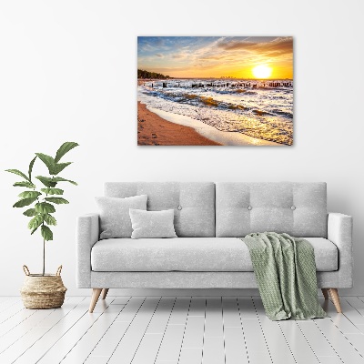 Tablou sticlă Sunset Beach