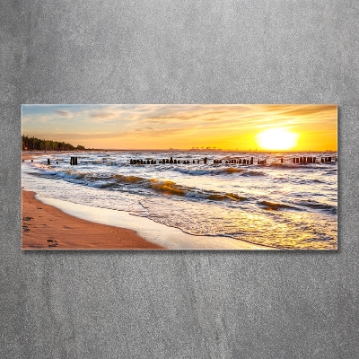 Tablou sticlă Sunset Beach