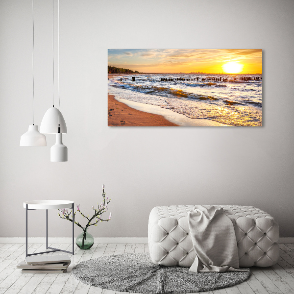 Tablou sticlă Sunset Beach