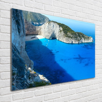 Tablou pe pe sticlă Zakynthos Grecia