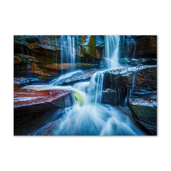 Fotografie imprimată pe sticlă cascada tropicale