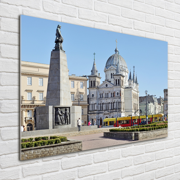 Fotografie imprimată pe sticlă Piața Libertății, Lodz