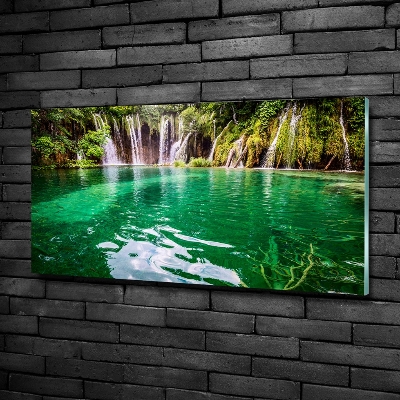 Fotografie imprimată pe sticlă Lacul Plitvice