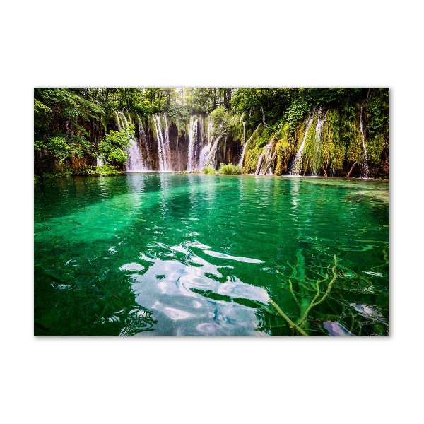 Fotografie imprimată pe sticlă Lacul Plitvice