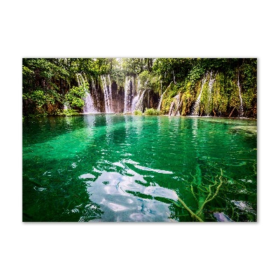 Fotografie imprimată pe sticlă Lacul Plitvice