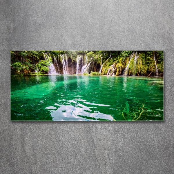 Fotografie imprimată pe sticlă Lacul Plitvice