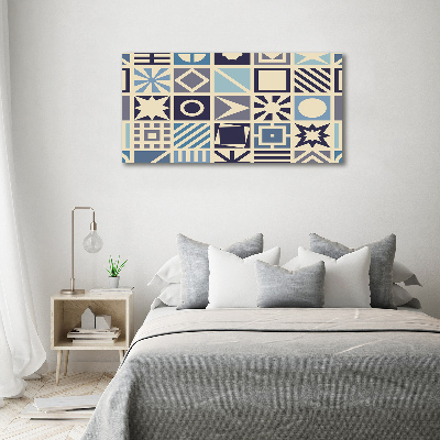 Tablou din Sticlă fundal geometrică