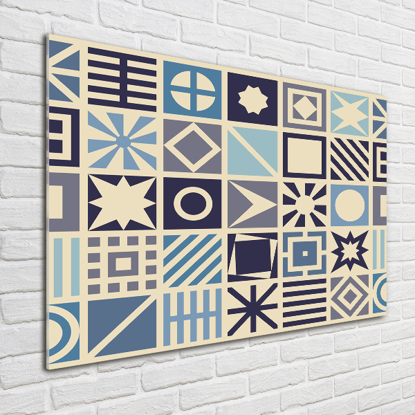 Tablou din Sticlă fundal geometrică