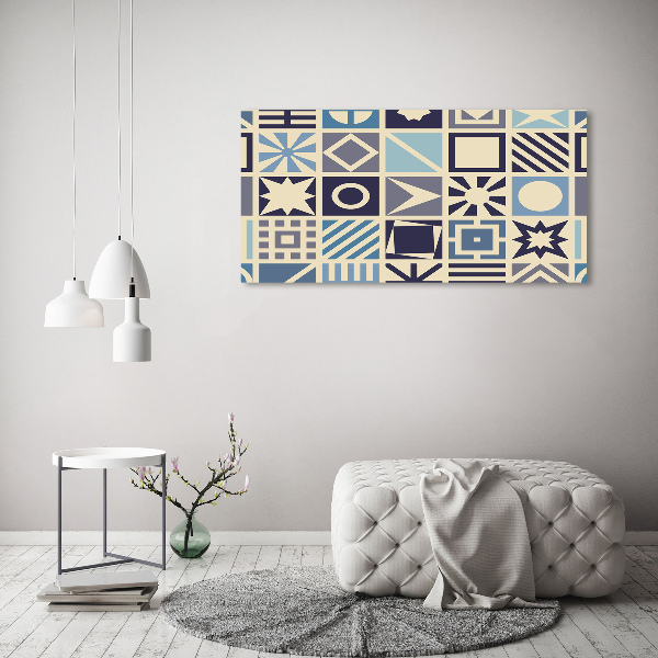 Tablou din Sticlă fundal geometrică