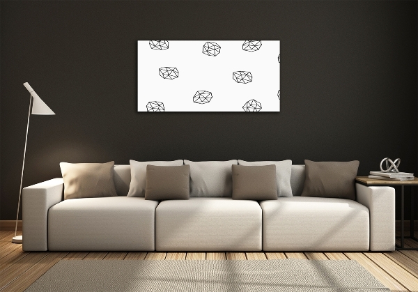 Tablou Printat Pe Sticlă model abstract